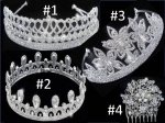 (image for) Rhinestone Tiara Crowns and Comb