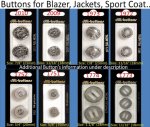 (image for) Buttons for Blazer, Jackets, Sport Coat...Etc.