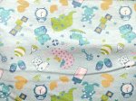 (image for) Light Blue Children's Print Cotton Flannel