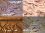 (image for) Crushed/Creased Satin Fabrics