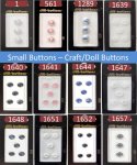 (image for) Dill Small Buttons | Small Doll Buttons | Tiny Craft Buttons | Baby Size Buttons