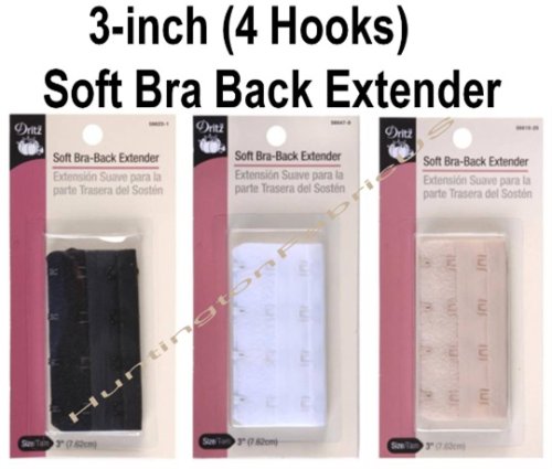 (image for) Dritz 3'' Four Hook Bra Back Extender