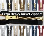 (image for) Metal Extra Heavy Separating Jacket Zippers