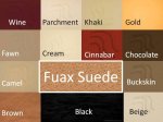 (image for) Faux Suede Fabric by the yard