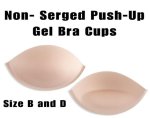 (image for) Non-Serged Push Up Gel Bra Cups | 1 Pair/Pack