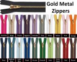 (image for) Gold Metal Zippers | Brass Zippers | Jean Zippers | Pants Zipper