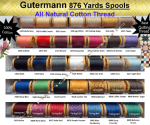 (image for) Gutermann 100% Natural Cotton | Sewing Thread | 876 yard spools