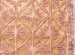 (image for) Gold/Coral Palm Trees Heavy Upholstery Fabric