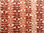 (image for) Dark Red and Coral Print Fabric by Duralee