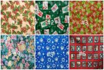 (image for) Holiday Print Cotton Fabric by the yard