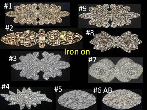 Iron on Rhinestone Applique : Buy Cheap & Discount Fashion Fabric Online
