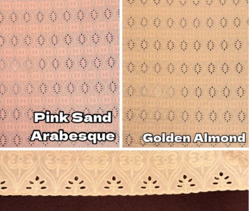 (image for) 100% Cotton Eyelet Fabric - NEW COLORS