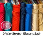 (image for) NEW 2-Way Stretch Elegant Satin | Stretchable Satin | Luxurious Satin by the yard