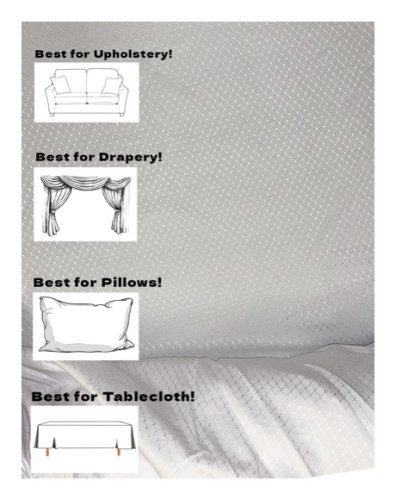 (image for) Optic White Home Decor Fabric | Design Coriander | Upholstery Fabric | Drapery Fabric | Pillow Fabric | Tablecloth Fabric