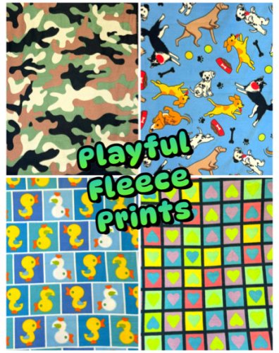 (image for) Playful Fleece Prints by the yard