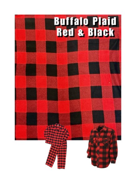 (image for) Buffalo Plaid Black & Red by the yard