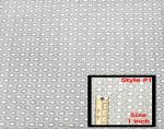 (image for) White 100% Cotton Eyelet Fabric - Sold by the Yard