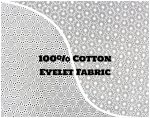(image for) White 100% Cotton Eyelet Fabric - Sold by the Yard