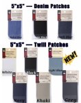 (image for) Dritz Iron-on Denim and Twill Patches | 5" x 5"