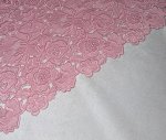 (image for) Premium Pink Guipure Lace Fabric