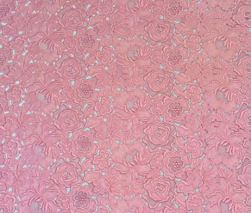 (image for) Premium Pink Guipure Lace Fabric