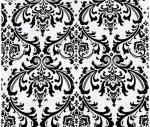 (image for) Classic Noir Damask Premium Cotton Fabric