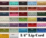 (image for) 1/4" Lip Cord Trims By The Yard