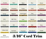 (image for) 3/16" Cord Trim by the yard