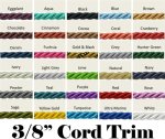 (image for) 3/8" Cord Trim by the yard