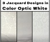(image for) Optic White Jacquard Upholstery/Window Treatments