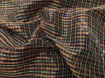 (image for) Metallic Brown/Gold Silk Plaid Fabric