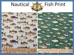 (image for) Nautical Fish Print Fabric