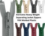 (image for) YKK #10 Extra Heavy Weight Plastic