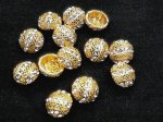 (image for) Gold Rhinestone Buttons