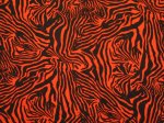 (image for) Rayon Challis Red Zebra Print Fabric