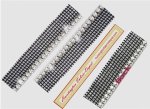 (image for) Czech Clear Rhinestone Trim with Black Mesh