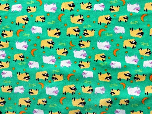 (image for) Sheep Print Cozy Cotton Flannel