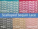 (image for) Scalloped Sequin Lace Fabrics