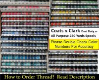 Coats and Clark Variegated Threads Coats Dual Duty Xp S900 Coats All  Purpose Thread 125 Yard Spools 