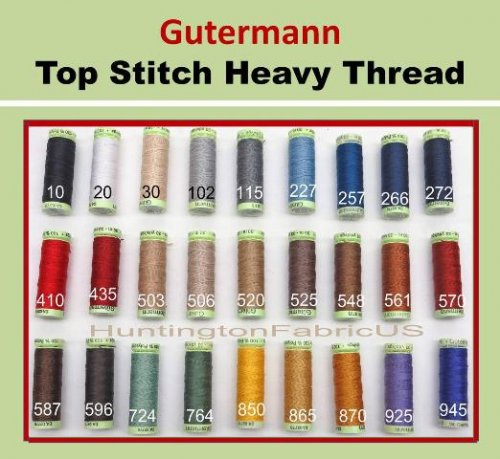 Gutermann Top Stitch Heavy Duty Thread Gutermann Top Stitch Heavy