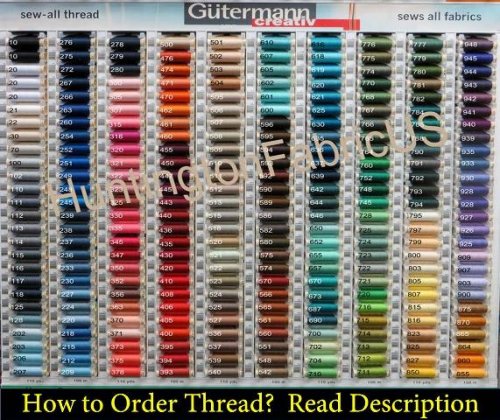 Gutermann Sew-All Thread, 110 Yards Gutermann Sew-All Thread 110 Yards [ Gutermann Sew-All Thread 110 Yds] - $2.89 : Buy Cheap & Discount Fashion  Fabric Online