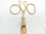 (image for) Light Tan Single Tassel Tieback