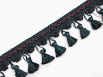 (image for) Teal Multi Tassel Fringe Trim