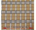 (image for) Brown Plaid Fabric by the yard