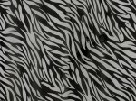 (image for) Black/Off-white Zebra Print Chiffon Fabric