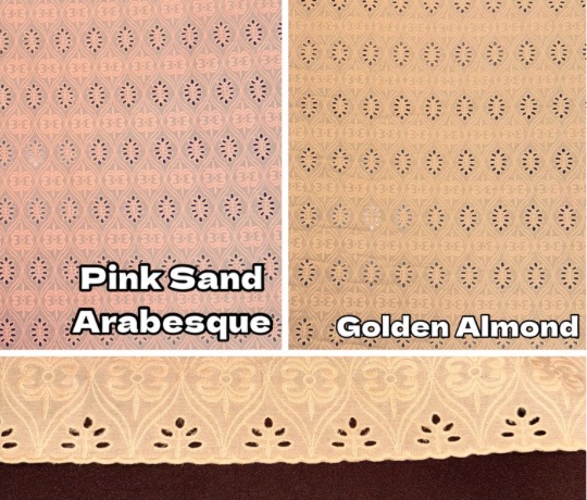 (image for) 100% Cotton Eyelet Fabric - NEW COLORS