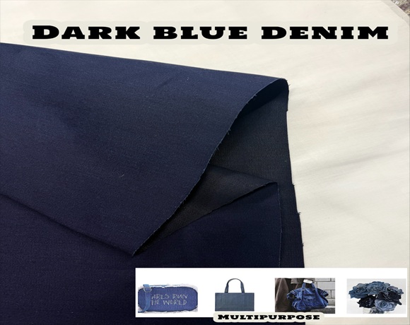 (image for) Premium Dark Blue Denim - By the yard