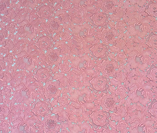 (image for) Premium Pink Guipure Lace Fabric