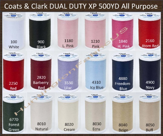 Coats & Clark Dual Duty All Purpose Atom Red Thread, 300 Yards