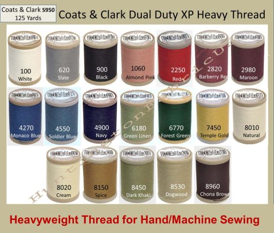 All Purpose Thread, Coats & Clark (225 yds) : Sewing Parts Online